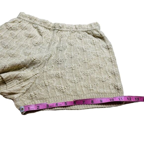Urban Outfitters Sparkle & Fade Cream Metallic Sweater High Waist Shorts - Large - Picture 11 of 12